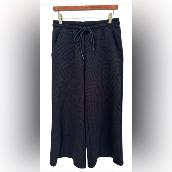 Size M See and be Seen Black Wide-Leg Pants - Picture 1 of 4